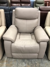 LA-Z-BOY DAYTONA POWER RECLINER ARMCHAIR IN SLATE GREY LEATHER - RRP £899