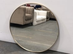 JOHN LEWIS SCANDI ROUND METAL MIRROR IN GOLD - 80CM DIA - PRODUCT CODE. 74015804 - RRP £124