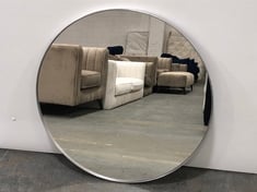 JOHN LEWIS SCANDI ROUND METAL MIRROR IN SILVER - 80CM DIA - PRODUCT CODE. 74015805 - RRP £124