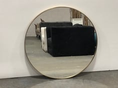 JOHN LEWIS SCANDI ROUND METAL MIRROR IN GOLD - 80CM DIA - PRODUCT CODE. 74015804 - RRP £124