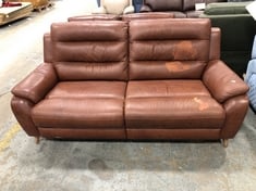 LA-Z-BOY MADISON 3 SEATER SOFA IN BROWN LEATHER - RRP £1499