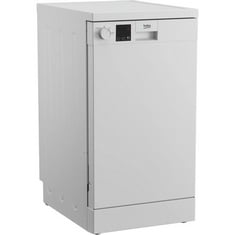 BEKO FREESTANDING SLIMLINE DISHWASHER IN WHITE - MODEL NO. DVS04X20W - RRP £269