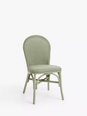 JOHN LEWIS SET OF 2 WOVEN CANE DINING CHAIR IN SAGE GREEN - PRODUCT CODE. 83640201 - RRP £179