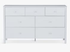 JOHN LEWIS SPINDLE 7 DRAWER CHEST IN LIGHT GREY - PRODUCT CODE. 80300715 - RRP £699