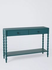 JOHN LEWIS BOBBIN 2 DRAWER CONSOLE TABLE IN GREIGE - PRODUCT CODE. 86263601 - RRP £199