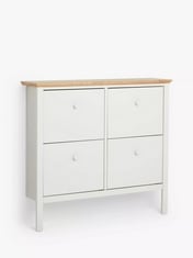 JOHN LEWIS ANYDAY WILTON SHOE STORAGE CABINET IN LINEN - PRODUCT CODE. 81658303 - RRP £249