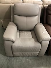 LA-Z-BOY DAYTONA POWER RECLINER ARMCHAIR IN SLATE GREY LEATHER - RRP £899