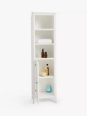 JOHN LEWIS PORTSMAN TALLBOY BATHROOM STORAGE CABINET IN LIGHT GREY - PRODUCT CODE. 84920217 - RRP £329