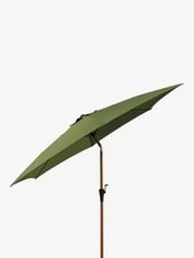 JOHN LEWIS WOOD EFFECT 2.7M PARASOL IN GREEN - PRODUCT CODE. 82011807