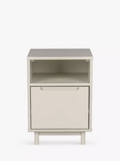 JOHN LEWIS FORMAT 1 DOOR BEDSIDE TABLE IN GREIGE - PRODUCT CODE. 80307702 - RRP £99