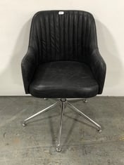 CURIE SWIVEL CHAIR ANTIQUE EBONY - ITEM NO. 396281 - RRP £875