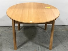 WYCOMBE ROUND EXTENDING TABLE 1100/1550X1100X750MM - ITEM NO. 224413 - RRP £ 1249