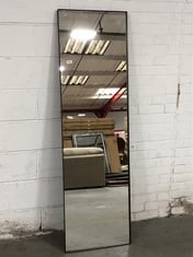 APPROX 500 X 1700MM LEANER MIRROR IN AGED BRASS