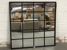 WINGHAM MIRROR BLACK 1200X30X1200MM - ITEM NO. 676925 - RRP £279.99