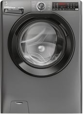 HOOVER H-WASH 350 FREESTANDING WASHING MACHINE IN GREY - MODEL NO. H3WPS496TAMBR680 - RRP £379