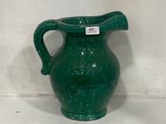 2 X STONE THE CROWS LARGE PITCHER - HGT 32.5CMS - TOTAL RRP £76