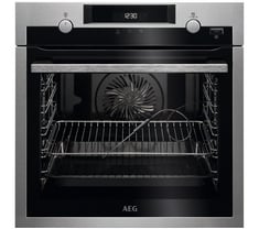 AEG STEAMBAKE BUILT IN ELECTRIC SINGLE OVEN IN STAINLESS STEEL - MODEL NO. BPS556020M - RRP £649