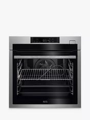 AEG 8000 SERIES BUILT IN SINGLE OVEN IN STAINLESS STEEL - MODEL NO. BSE782380M - RRP £899