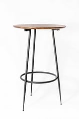 1 X STONE THE CROWS ROUND BAR TABLE - (H) 92 X (W) 60 X (D) 60 CM - TOTAL RRP £165