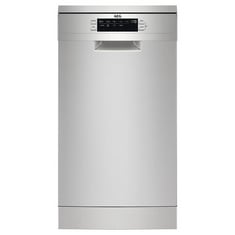 AEG 7000 GLASSCARE FREESTANDING SLIMLINE DISHWASHER IN GREY - MODEL NO. FFB73527ZM - RRP £599