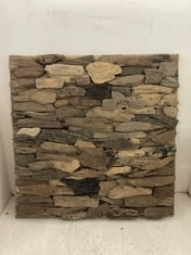 4 X STONE THE CROWS HORIZONTAL / VERTICAL DRIFTWOOD WAL - SQU 63.5CMS - TOTAL RRP £580