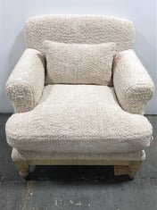 NKUKU OTAS TEDDY COTTON ARMCHAIR IN OFF WHITE - ITEM NO. OT2101 - RRP £1500