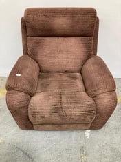 LA-Z-BOY WINCHESTER POWER RECLINER ARMCHAIR IN CHOCOLATE FABRIC - RRP £949