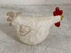 48 X STONE THE CROWS SMALL HEN CANDLE - HGT 9CM - TOTAL RRP £192