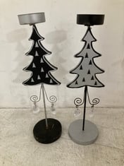 78 X STONE THE CROWS S/2 TALL XMAS TREE T'LIGHT HOLDERS - HT 27 CMS - TOTAL RRP £624