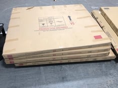 4 X JOHN LEWIS BONN DOUBLE SAGA GREY HEADBOARD (PART ONLY) (KERBSIDE PALLET DELIVERY)