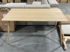 HATFIELD DINING TABLE NATURAL 1500X800X750MM - ITEM NO. 531586 - RRP £ 429.95