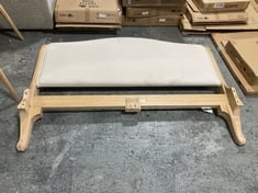 JOHN LEWIS KING SIZE HEADBOARD IN NATURAL FABRIC