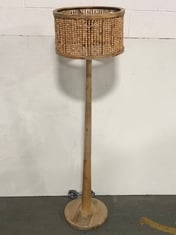 NKUKU KARA IRON FLOOR LAMP - AGED BRONZE - LARGE ADJUSTABLE APPROX 145 X 35 X 26CM - ITEM NO. KL0602 - RRP £350