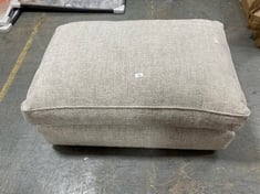 ELSA FABRIC FOOTSTOOL IN BEIGE FABRIC - RRP £449