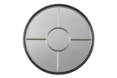 ROCCA ROUND MIRROR SILVER 600X30X600MM - ITEM NO. 703508 - RRP £ 149.95