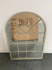 JL FORAS METAL WINDOW MIRROR GREY - ITEM NO. 890694