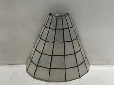 6 X STONE THE CROWS SMALL CONE WALL LANTERN-CAPIZ - HEIGHT 22CM - TOTAL RRP £96