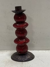 48 X STONE THE CROWS FIVE SECTION CANDLESTICK - RED - - TOTAL RRP £288