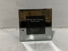 48 X STONE THE CROWS MIRRORED PHOTO FRAME - 3"X3 - - TOTAL RRP £144