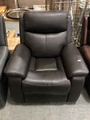 LA-Z-BOY DAYTONA POWER RECLINER ARMCHAIR IN BLACK LEATHER - RRP £899