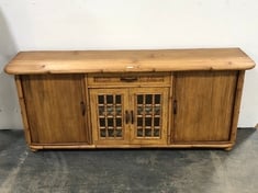 STONE THE CROWS BAMBOO & RATTAN WICKER SIDEBOARD