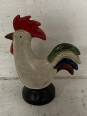 44 X STONE THE CROWS SM.PAIR OF COCK & HEN ON WHEELS - LENGTH 12 CM - TOTAL RRP £660