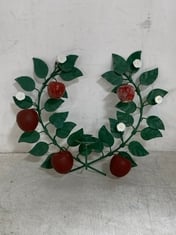 5 X STONE THE CROWS WALL WREATH - APPLE ORCHARD - HEIGHT 30CM - TOTAL RRP £240