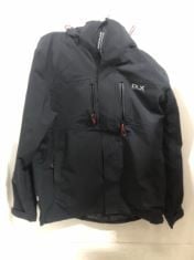 1 X DLX MEN’S WATERPROOF JACKET WITH ZIP OFF HOOD .