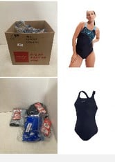 X20 ASSORTED SPEEDOS TO INCLUDE SPEEDO WOMEN'S ECO ENDURANCE+ MEDALIST SWIMSUIT| ATHLETIC FIT | CLASSIC DESIGN| RECYCLED FABRIC | CHLORINE RESISTANT | EXTRA FLEXIBILITY, TRUE NAVY, 30, SPEEDO WOMEN'S