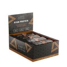 20 X BRAND - AMFIT NUTRITION LOW SUGAR PROTEIN BAR (19.6GR PROTEIN - 0.8GR SUGAR), CHOCOLATE FUDGE FLAVOUR, 60G, PACK OF 12 BB: 01/11/24.