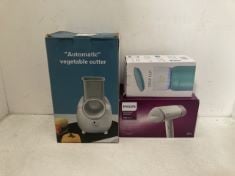 X8 ASSORTED HOME ITEMS TO INCLUDE PHILIPS HANDHELD STEAMER .