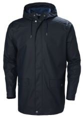 HELLY HANSEN MENS MOSS RAIN COAT, XL, NAVY.