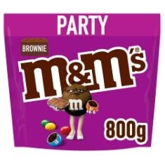 X13 ASSORTED CHOCOLATE TO INCLUDE M&M'S BROWNIE MILK CHOCOLATE PARTY BULK BAG, CHOCOLATE GIFT & MOVIE NIGHT SNACKS, 800G.