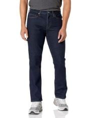 X30 ASSORTED CLOTHING TO INCLUDE ESSENTIALS MEN'S SLIM-FIT JEANS, RINSED, 34W / 28L.